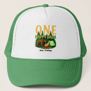 Casquette Un Joyeux Dada Premier Anniversaire Ours Camping F