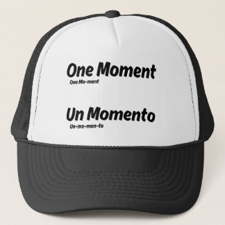 Casquette Un Momento Apprendre Une Carte Flashcard