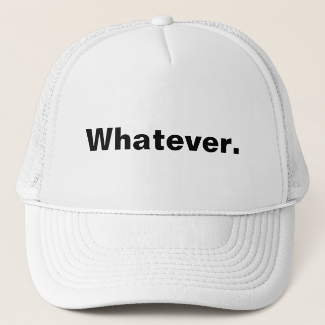 Casquette Un mot de minimalisme (Devant)