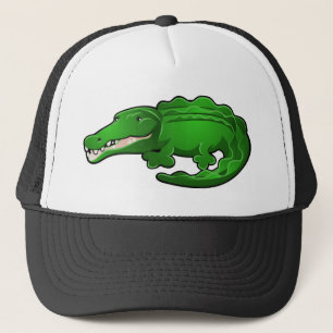 Casquette Un personnage de dessin animé mignon d'alligator
