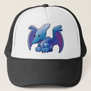 Casquette Un ptérodactyle ou un pteranodon amical mignon de