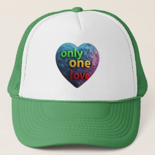 Casquette Un seul amour – Art cardiaque inspiré du reggae