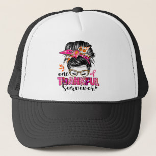 Casquette Un survivant reconnaissant Ruban rose désordre