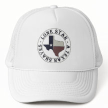 Un Texan Shaves Trucker Hat Round Logo