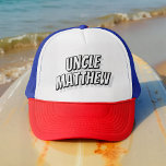 Casquette Uncle Modern Simple Cool Comic<br><div class="desc">Ce design simple et moderne est composé de la typographie de san serif.</div>