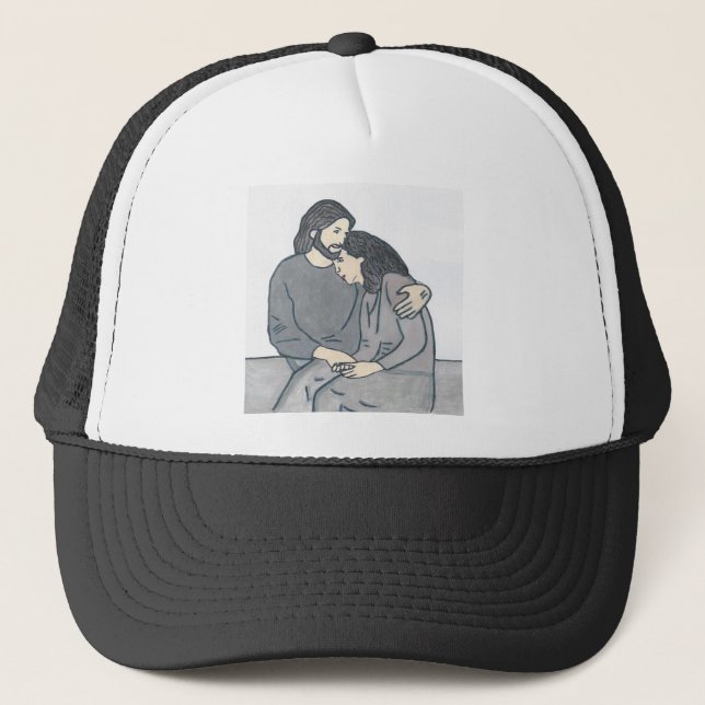 Casquette Une femme solitaire rencontre Dieu (Devant)