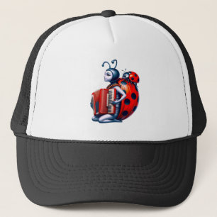 Casquette Une jolie coccinelle accordéoniste