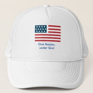 Casquette "Une nation..." Drapeau américain