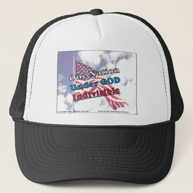 Casquette Une nation sous un DIEU indivisible (Devant)