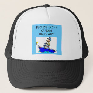 Casquette une plaisanterie drôle de capitaine de canotage