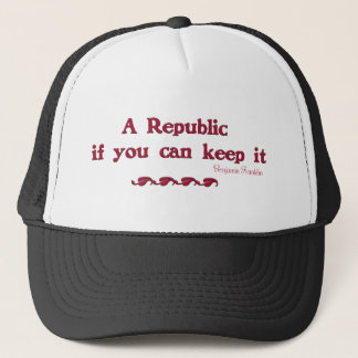 Casquette Une République si vous pouvez la garder