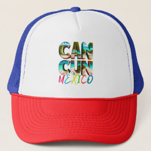 Casquette Une scène de plage pittoresque, chemise Cancun M