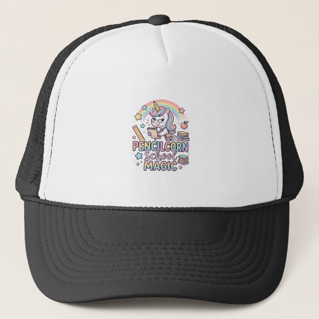 Casquette Unicorn Pencilcorn School Magic Adorable Autocolla (Devant)