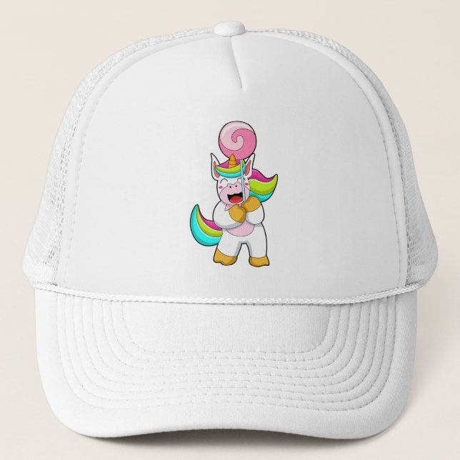 Casquette Unicorne avec Lollipop (Devant)