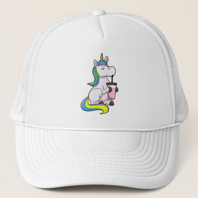 Casquette Unicorne avec thé bulle (Devant)
