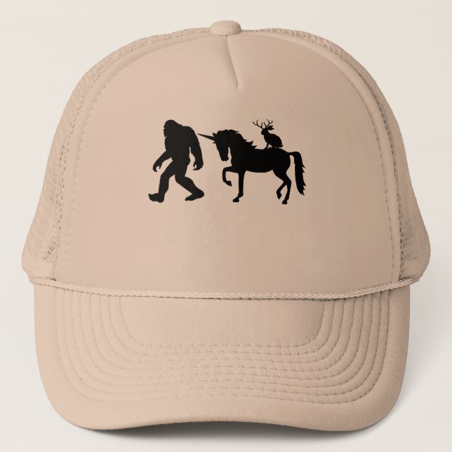Casquette Unicorne, Bigfoot, Jackalope (Devant)