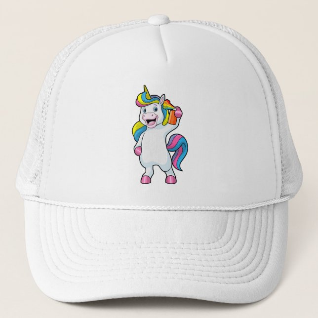 Casquette Unicorne comme coiffeur avec aérosol (Devant)