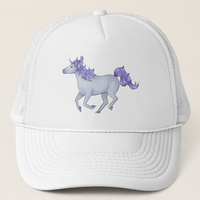 Casquette Unicorne violette (Devant)