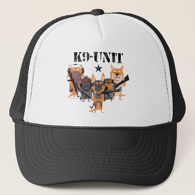 Casquette Unité de chiens de police K9 (Devant)