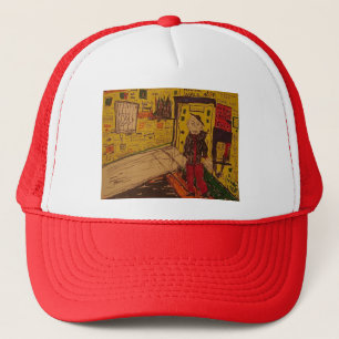 Casquette unité psychiatrique dessinant un chapeau