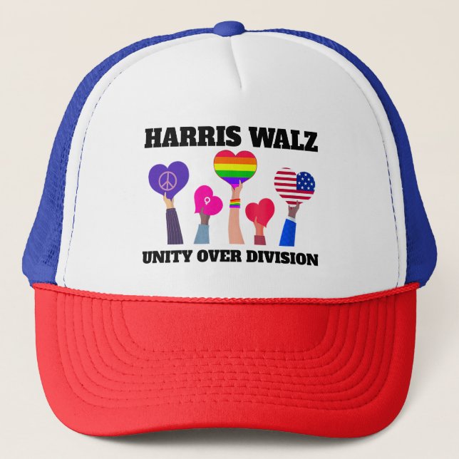 Casquette Unité sur la division Kamala Harris Tim Walz (Devant)