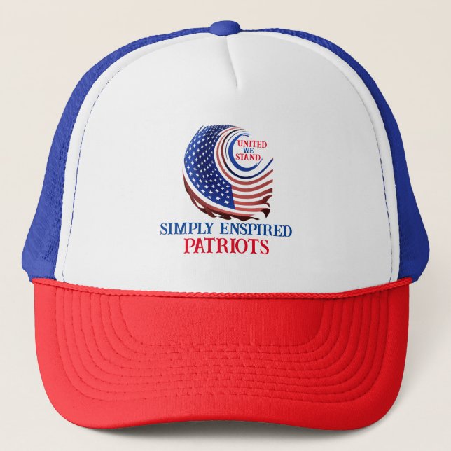 Casquette United We Stand Patriots, Tout Simplement Enspiré  (Devant)