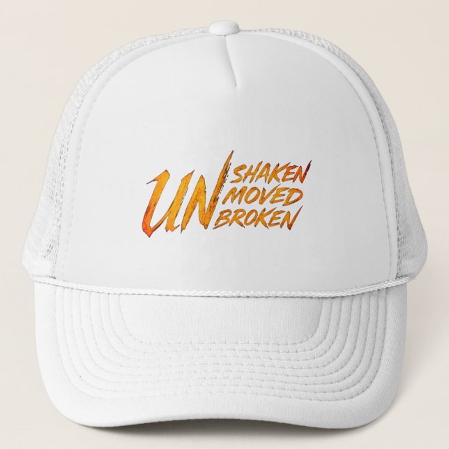 Casquette UNshaken. UNmoved. UNbroken – Unbreakable Mindset  (Devant)