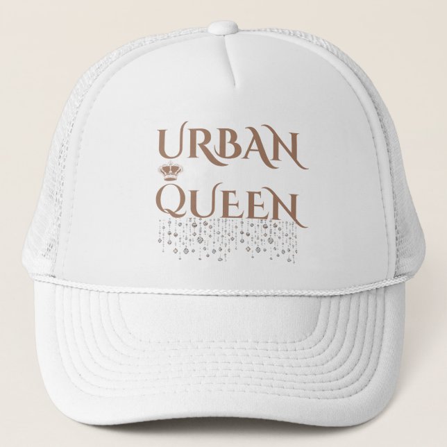 CASQUETTE URBAN GEM GREY ORANGE NYLON MOUSSE POUR FEMMES  (Devant)