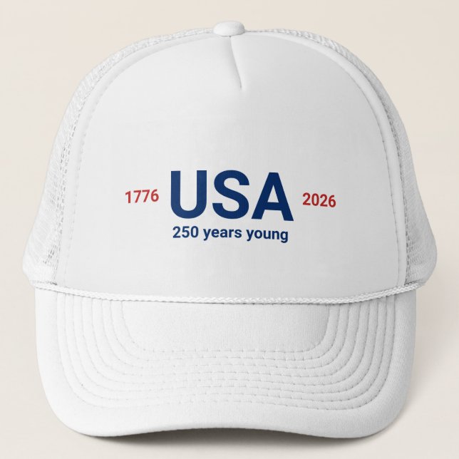 Casquette USA 1776 2026 250th Anniversary Red White Blue (Devant)