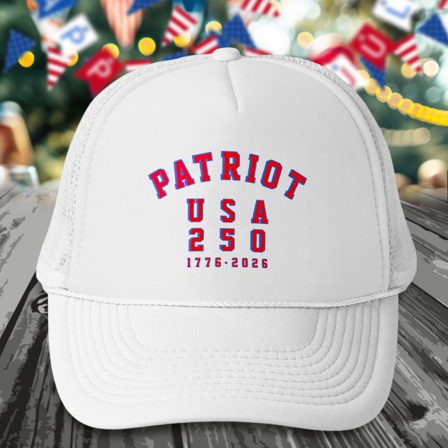 Casquette USA 250 America's Anniversary Add Name 4th of July (Créateur téléchargé)