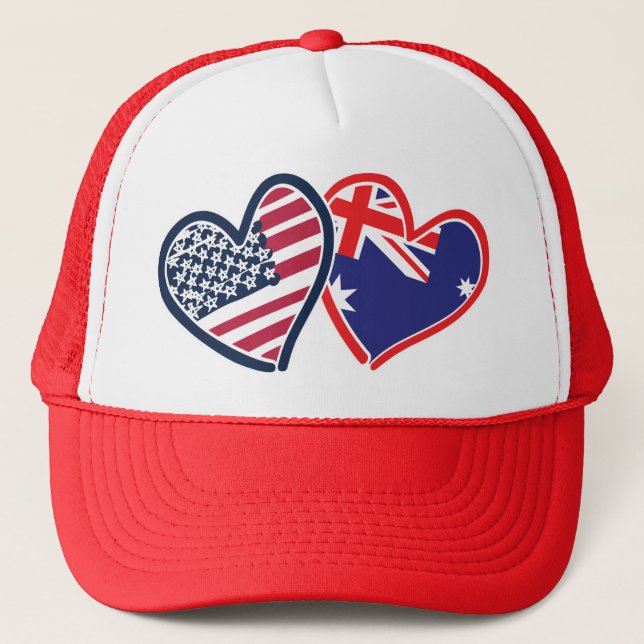 Casquette USA—Australie-Amour (Devant)