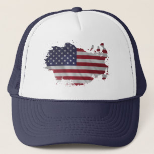 Casquette USA Drapeau Abstrait de la forme design, moderne p