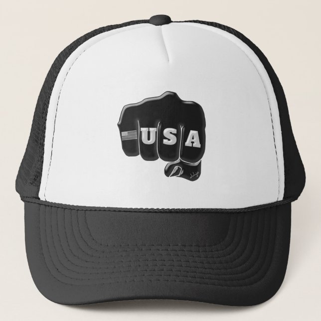Casquette USA Fist Bump avec le drapeau américain (Devant)