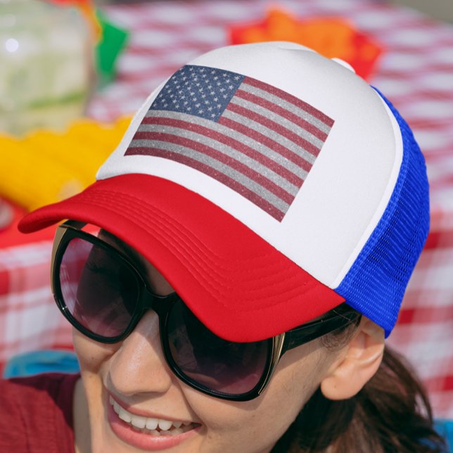 Casquette USA Parties scintillant look Drapeau pour juillet (Créateur téléchargé)