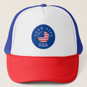 Casquette - USA Personnalisé - Ajouter votre nom d