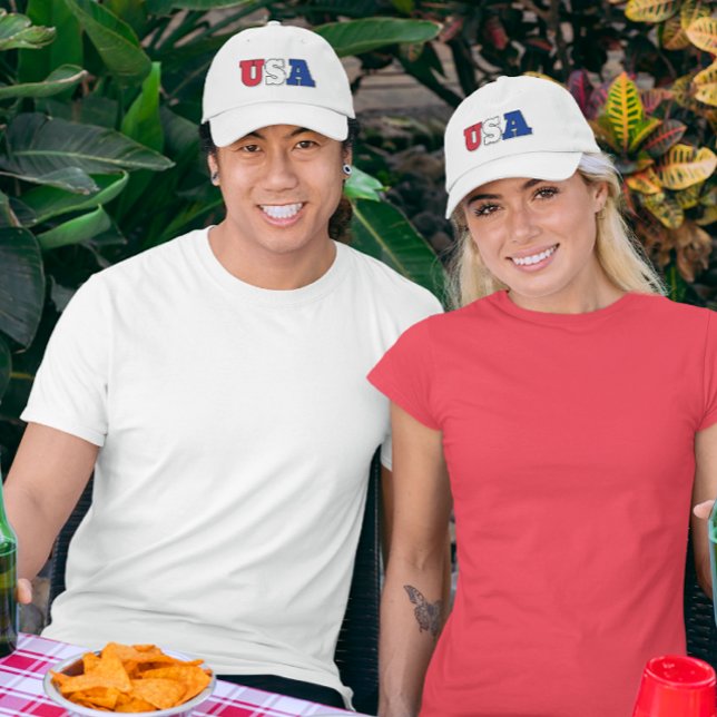 CASQUETTE USA (ROUGE, BLANC ET BLEU) (Créateur téléchargé)