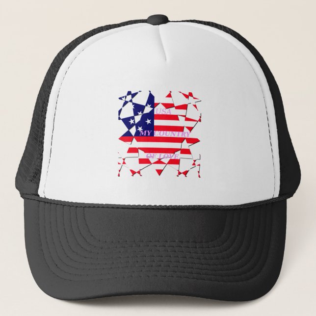 Casquette USA Star Spangled Love My Country of Love (Devant)