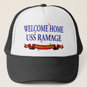 Casquette USS à la maison bienvenu Ramage