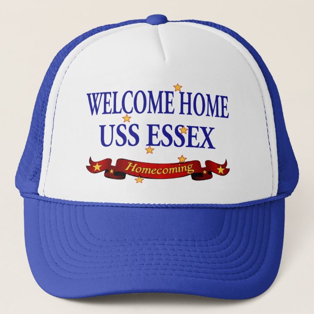 Casquette USS Essex à la maison bienvenu (Devant)