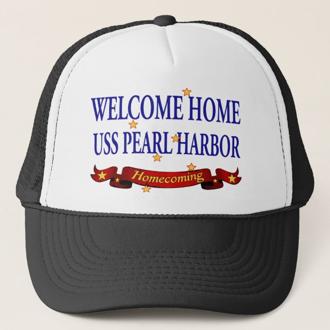 Casquette USS Pearl Harbor à la maison bienvenu (Devant)