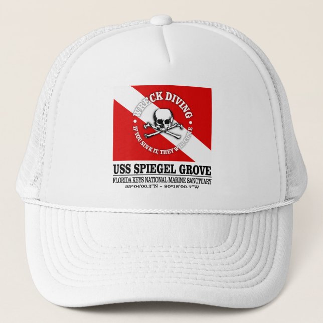 Casquette USS Spiegel Grove (meilleures épaves) (Devant)