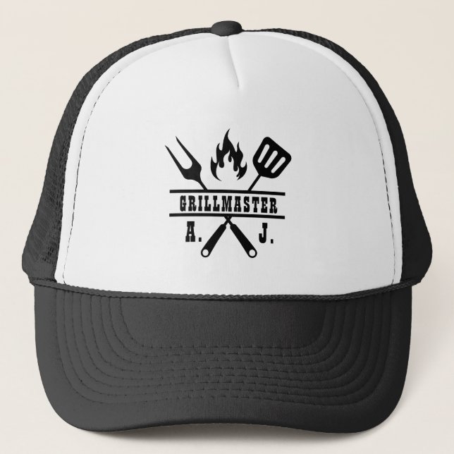 Casquette Ustensile de grillmaster rouge (Devant)