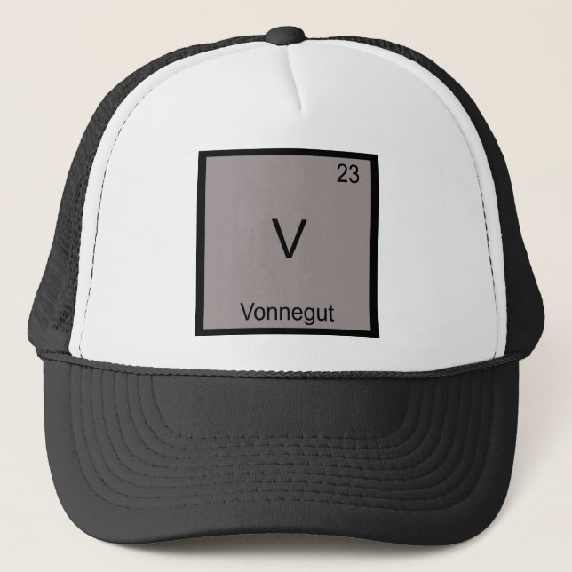 Casquette V - Vonnegut T-Shirt Symbole Élément Chimie Drôle (Devant)