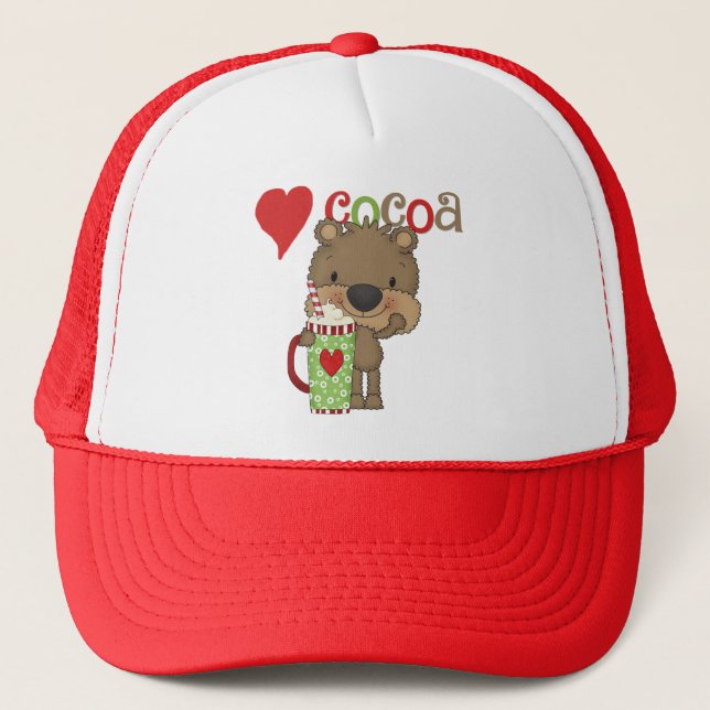 Casquette Vacances d'amour de cacao d'ours (Devant)