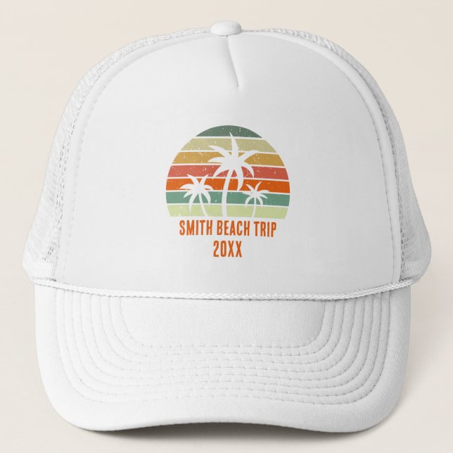 Casquette Vacances de réunion de famille  (Devant)