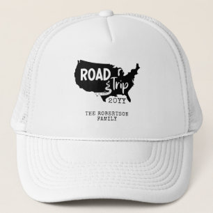 Casquette Vacances personnalisées   Family Road Trip USA Car