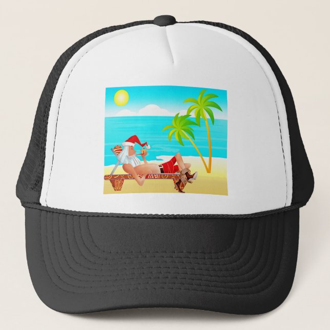 Casquette vacances santa claus (Devant)