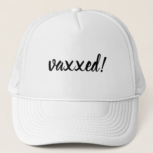 Casquette Vaccinated & Proud Modern Covid Vaccine Design (Devant)