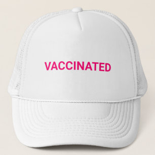 Casquette Vacciné, fuchsia cool blanc rose chaud