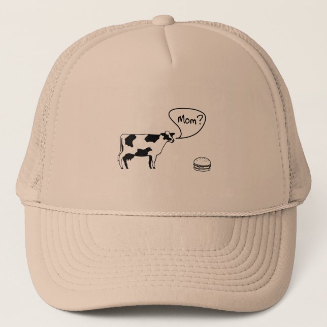 Casquette Vache à l'hamburger (Devant)